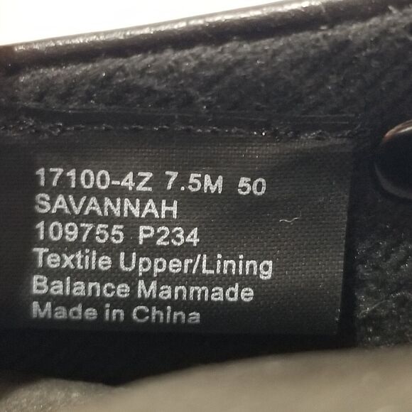 Drew Clogs 7.5 Savannah Black Shoes Womens Ankle Strap Navy Wavy Stretch NEW - Picture 6 of 7